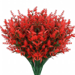 Dirbtinės levandų gėlės, plastikiniai augalai Levandos lauke netikros gėlės patalpose, namų dekoravimas vakarėlis Vestuvės sodas Biuro terasos apdaila 10PCS