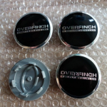 4 vnt. Nauja 63 mm OVERFINCH ratų centro gaubtelių dangtelio emblema
