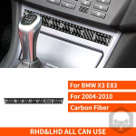 Skirtas BMW X3 E83 2004 2005 2006 2007 2008 2009 2010 Anglies pluo&scaron;to lipdukas Centrinio valdymo pavarų dėžės i&scaron;leidimo angos interjeras automobiliui 12.2