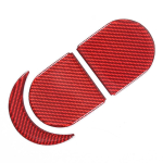For Subaru Forester 2013-2018 soft carbon fiber car central control storage slot mat Panel Cover Trim Sticker Car Carbon FiberePY red