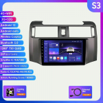 4G 9 colių Android 12 automobilio radijas, skirtas Toyota 4Runner 2009&ndash;2019 4 Runner Multimedijos leistuvas GPS 2din Carplay automatinis stereofoninis DSP i&scaron;manusis ekrano blokas S3 8Core 3G 32G