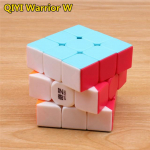 &bdquo;Qiyi Warrior S Magic Cube&ldquo; spalvingas be lipdukų greitis 3x3 kubas nuo streso 3x3x3 mokomasis ir lavinantis galvosūkių kubeliai žaislai