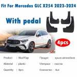Automobilio priedai Priekiniai Galiniai 4vnt SKIRTAS Mercedes Benz GLC GLC300 GLC260 X254 Purvasaugiai Purvo atvartai Apsaugos Purvo atmu&scaron;ėjai 2023 tamsiai pilka spalva