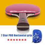 Deeplin 6 Stars Pro Carbon Structure stalo teniso raketė Ddvigubi spuogeliai - Guminė stalo teniso raketė Tenis De Mesa stalas