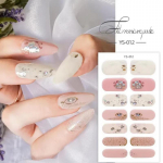 1 lapas Blizgučiai blizgučiai nagų lako lipdukas rožių lipdukai manikiūro viso dangčio lipdukas &bdquo;pasidaryk pats&ldquo; lipnus nagų dailės dekoravimas