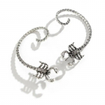 Retro punk Animal Scorpion ausų segtukas moterims, suasmenintas vyrams, moterims, gotikiniai auskarai, papuo&scaron;alai 1 pair