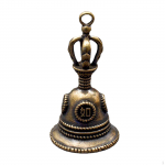 Senovinis vėjo varpelių varpelis, 1,77 x 0,98 colio bronzos, sėkmės Feng shui retro, skirtas priekinėms durims