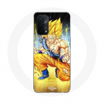 Coque pour Oppo A74 5G Son goku dragon ball corps enerv&eacute;