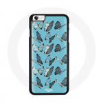 Coque Iphone SE papillons Bleu