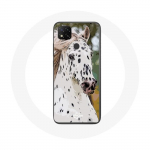 Coque Xiaomi Redmi 9C Appaloosa Cheval blanc