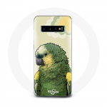Coque pour Samsung Galaxy S10 Plus Amazone Perroquets Vert