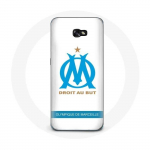 Coque pour samsung galaxy A5 2017 Olympique de Marseille Logo Fond Blanc