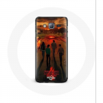 Coque pour Samsung Galaxy A3 Stranger Things Saison 4 Affiche Art Equipages de la Nouvelle Th&eacute;orie
