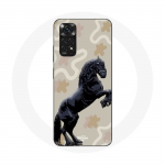 Coque pour Xiaomi Redmi Note 11S Frison Noir Race de cheval