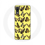Coque pour Samsung Galaxy A02 Papillons Fond Jaune geltona