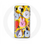 Coque pour Samsung Galaxy S4 BTS Bangtan Sonyeondan BT21 Tata Chimmy Cooky Rj Shooky Koya Mang Et Van
