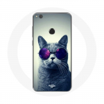 Coque pour Huawei P8 Lite 2017 Chat lunettes Style
