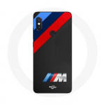 Coque pour Xiaomi Redmi Note 5 AI Dual Camera BMW M Logo carbone