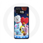 Coque pour Samsung Galaxy A12 BTS Bangtan Sonyeondan BT21 Tata Chimmy Cooky Rj Shooky Koya Mang Et V