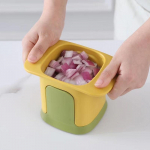 1 vnt. Daugiafunkcinis daržovių pjaustytuvas, rankinis spaudžiamas daržovių peilis, buitiniai virtuvės įrankiai balta