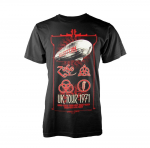 Led Zeppelin Uk Tour 71 Ly Black Classic Rock 1971 Unisex mar&scaron;kinėliai S