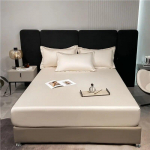 Auk&scaron;tos kokybės ilgapluo&scaron;čio medvilnės paklodė su elastine juosta, vienspalvis čiužinio užvalkalas, karali&scaron;ko dydžio, priglundantis užvalkalas Pillowcases48x74cmx2