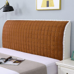 Viskas įskaičiuota Super Soft Smooth dygsniuotas galvos apdangalas Storas aksominis galvūgalio užvalkalas Vienspalvis lovos nugaros užvalkalas nuo dulkių 150CM