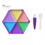 1 rinkinys Kalnų kri&scaron;tolinio dažymo padėklų rinkinys Kalnų kri&scaron;tolinio karoliukų rū&scaron;iavimo organizavimo įrankių priedai, skirti &bdquo;pasidaryk pats&ldquo; amatams įvairiaspalvis