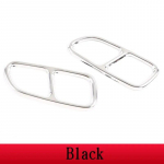 Skirta Mercedes Benz CLA C117 2013-2016 nerūdijančio plieno automobilio galinės gerklės dekoro rėmo i&scaron;metimo vamzdžio apdailos dangtelių automobilių priedams sidabras