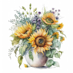 C174#Saulėgrąžų sienos lipdukas Vaikų kambario fonas Namų dekoracija Muralis Svetainės tapetai Juokingas lipdukas A-26.4x30cm-PET