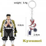 15 stilių Anime Demon Slayer Kimetsu No Yaiba Sword Raktų pakabukas Rengoku Kyoujurou Giyuu Shinobu ginklo raktų pakabukas metalinis pakabukas Dovana
