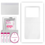 apgo Ultra Clear Protective Skin Sticker for the back compatible with Vivo X80, Wrap Film, Hydrogel Film, Flexible, Soft TPU with positioning layer ea