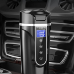 Automobilinis virdulys 12V/24V &scaron;ildytuvas 450ml kempingo arbata nerūdijantis plienas
