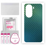 apgo Protective Skin Sticker for the back compatible with Honor 60, Wrap Film, Foil, Vinyl - Pattern Carbon Chameleon CAKA1