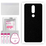 apgo Protective Skin Sticker for the back compatible with Nokia 5.1, Wrap Film, Foil, Vinyl - Pattern Matte Black