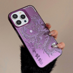 Prabangus Dragon Totem apsaugos nuo kritimo &scaron;arvų dėklas, skirtas iPhone 16 15 Pro Max 15 14 13 12 11 Pro XR XS 7 8 Plus objektyvo apsauginis dangtelis iPhone 14 Pro