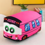 Emuliacinis mielas mokyklinis autobusiukas pliu&scaron;inių žaislų pagalvė animacinis filmas Dirbtinės mink&scaron;tos kim&scaron;tos lėlės kūdikiams vaikams Dovanos mielos mielos kim&scaron;tos lėlės 20cm