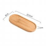 Medinis muilo dozatoriaus dėklas, stalvir&scaron;ių buteliukų laikiklis, apvalus kvadratinis papuo&scaron;alų laikymo padėklas vonios kambariui style 4