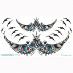 Mados moterų vandeniui atsparus laikinas netikro meno rankos kūno lipdukas