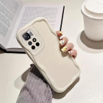 Madingas vienspalvis kreminis dėklas, skirtas Xiaomi Redmi Note 11 5G 13 12 Pro 11S 12S 13R 10 9 A3 A2 A1 K70E K70 K60 K50 13C 12C 10C mink&scaron;tas skaidrus TPU telefono dėklas Redmi Note 11 (4G)