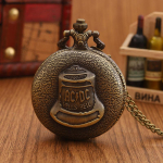 Antikvarinis Steampunk Ki&scaron;eninis Laikrodis Bronzinis Pragaro Varpas Ra&scaron;tas Kvarcinis Ki&scaron;eninis Laikrodis Vėrinys Pakabukas FOB Grandinėlė Laikrodis Idealus Pasirinkimas Dovanoms Vyrams Moterims