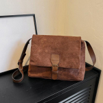 Velvet Messenger Bag Moteri&scaron;ka mada Naujas didelės talpos priemiestinis krep&scaron;ys Paprastas universalus vientisos spalvos zom&scaron;inis pečių skersinis krep&scaron;ys 30x9x21cm