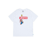 Levis X Super Mario Spausdinti trumpomis rankovėmis mar&scaron;kinėliai Vyri&scaron;ki mar&scaron;kinėliai Balti 22491-0706 S
