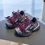 Vaiki&scaron;kos mados prekės ženklo batai Pavasario ir rudens nauji mergaičių sportiniai batai Berniuko tėčio batai Vasariniai kvėpuojantys tinklelio batai 24 violetinė