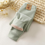 Naujos žieminės vaiki&scaron;kos vilnos &scaron;iltos spalvos kelnės berniukams Mergaitėms storos aksominės antblauzdžiai Vaiki&scaron;kos kelnės kūdikiams storos kelnės 9-10Y