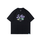 Li Ning X Steven Harrington Collaboration Cartoon Later Print Laisvi trumpomis rankovėmis mar&scaron;kinėliai Unisex Tops Juodos AHSR935-3 XXL