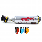 Turbo motociklo garso i&scaron;metimo stipinų vamzdžio i&scaron;metimo sistema MTB dviračio stipinai, įbrėžimams atsparūs turbinos dviračių i&scaron;metimo įrankiai