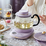 800ML Elektrinis sveikatos palaikymo puodas 220V Mini ne&scaron;iojamas stiklinis elektrinis virdulys Vandens virimo puodas Pasidaryk pats desertui gerti 220V