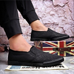 Madingi pavasariniai vyri&scaron;ki drobės batai, vyri&scaron;ki kvėpuojantys, patogūs įsispiriami laisvalaikio batai, mokasinai vyrams Zapatos Casuales 44 juoda