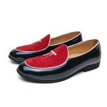 Didelio dydžio vyri&scaron;ki odiniai vestuvių vakarėlio batai su kaspinu Mados tendencijos Vairavimo batai Lengvi kasdieniai Seklaus kirpimo Slip-On plok&scaron;čiapadžiai 43 balta